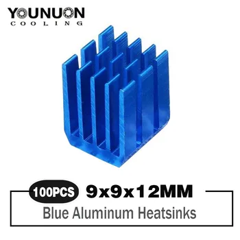 100PCS YOUNUON de Alumínio Mini IC Chipset Refrigeração do Cooler Dissipador de Calor de Dissipadores de calor de 9 x 9 x 12mm
