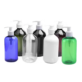 300ml de 7 cores disponíveis Reutilizável Squeeze plástico frasco de loção branca borrifador de Plástico PET Portátil Frasco de loção