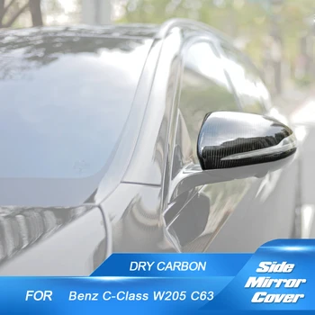 Seca Fibra de Carbono Substituição Estilo Laterais Espelho Retrovisor de Carro Tampas de Cobre para o Benz Classe C W205 C63 W222 W213 W238 X205 2014-2021