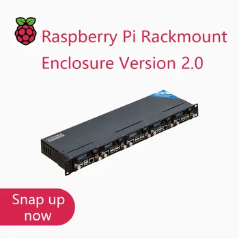 UCTRONICS Raspberry Pi Rack Completo de Gabinete Versão 2.0 com PoE Funcionalidade, Frente Removível 19